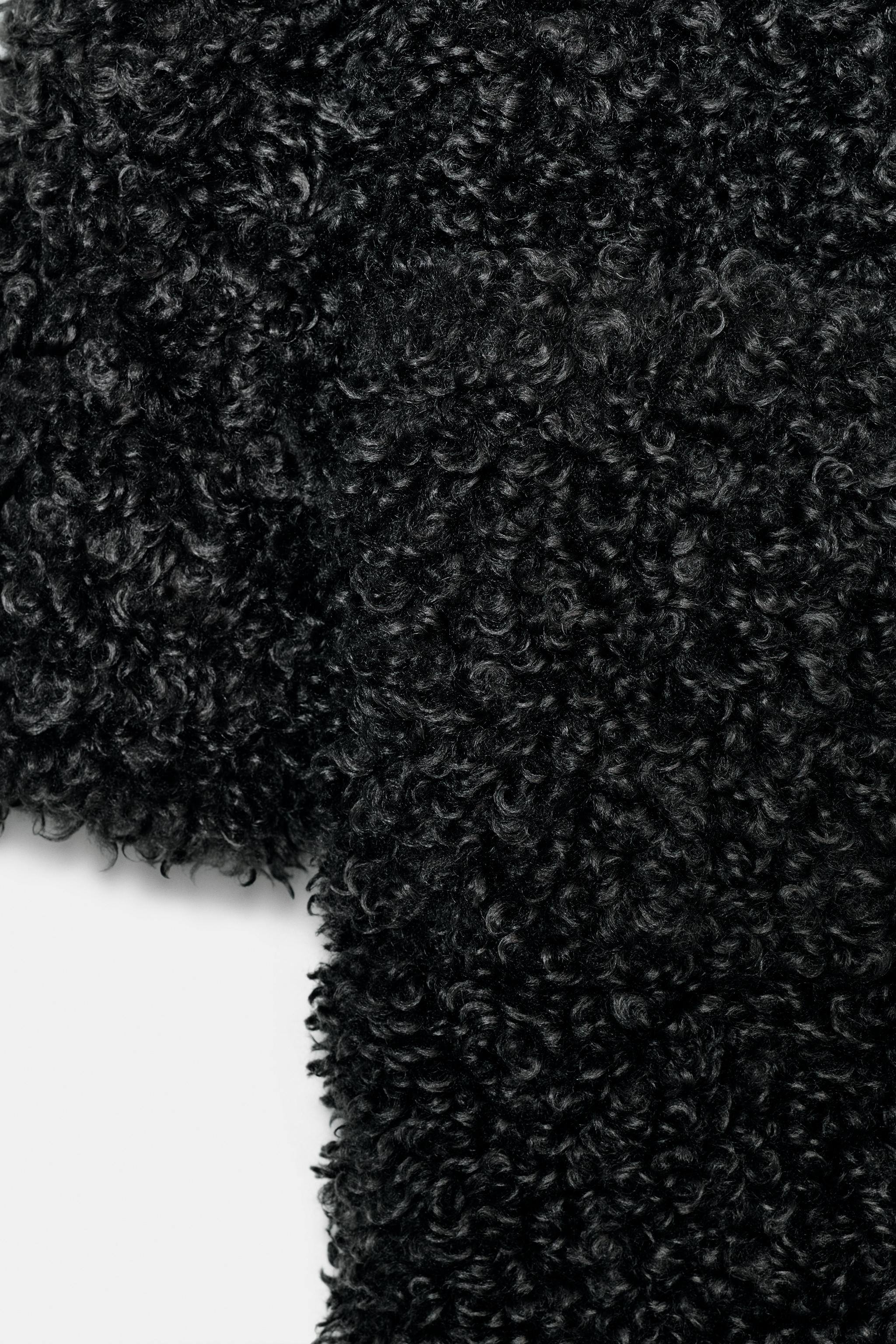 MANTEAU LONG EFFET MOUTON ZW COLLECTION